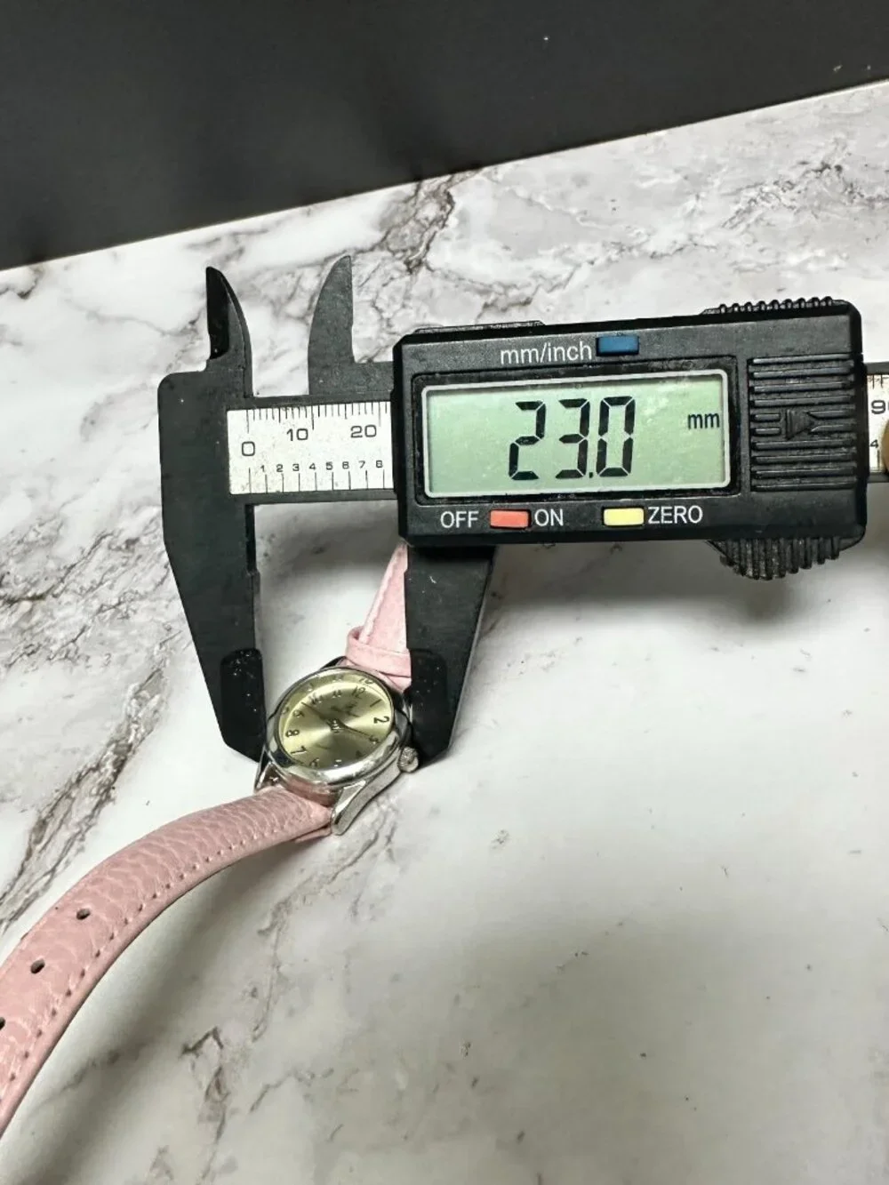 3/$30 Charles Raymond Watch Women Silver Tone 23MM Dial Pink Leather Band